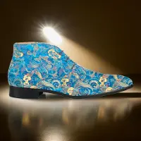 Lureaux Blue Shadow High - - Chaussures élégantes et colorées avec ou sans motif - pour hommes
