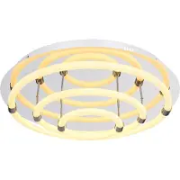 Globo Lighting Plafonnier métal chromé, LED
