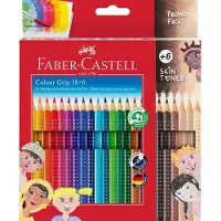 Faber-Castell Crayons de couleur - 24 pces - Multi/Skin Tons - - UneTaille - Set de Coloriage