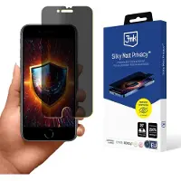 3MK Folia ochronna prywatyzujÄ ca matowa Silky Matt Privacy na Apple iPhone SE 2022, Pièces de rechange pour appareils mobiles, Noir, Transparent