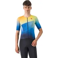 Castelli Free Speed 3 Race Short Sleeve Tri Jersey Bleu M Homme