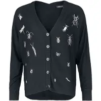 Jawbreaker Gilets & Ponchos Gothic de - Gilet Way Out - XS - XL - pour Femme - noir/blanc - Taille XS