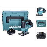 Makita DJV184G1J Scie sauteuse sans fil 18V Brushless + 1x Batterie 6,0Ah + Coffret Makpac - sans chargeur