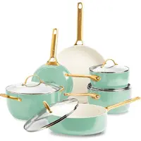 Greenpan Padova Batterie de Cuisine 10 Pièces Mint Green