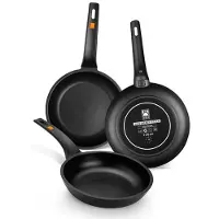 BRA Aluminium Cast Pan 18 Cm Noir