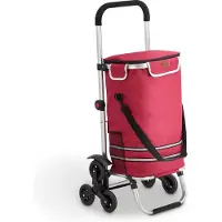 Juskys Chariot 3 en 1 - 56 L - Pliable - Moderne - Rouge