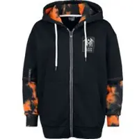 Sleep Token Sweat-shirt zippé à capuche de - EMP Signature Collection - XS - XXL - pour Femme - noir/orange - Taille XS