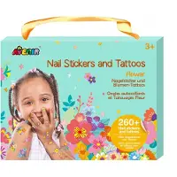 Avenir Autocollants pour ongles et tatouages Fleurs, +3 ans, Avenir