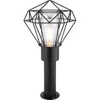 Globo Lighting lampe d'extérieur acier inoxydable noir, 1x E27 LED