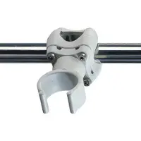 PLASTIMO Clip Pour Bouée de Sauvetage Blanc,Argent Blanc,Argent One Size