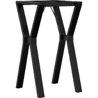 vidaXL Support de table à manger en forme de Y 40x40x73 cm acier