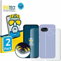 BROTECT Full-Screen Protection Mat (2 pcs, Google Pixel 9a), Téléphone portable : film de protection, Transparent
