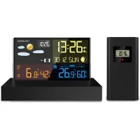 Berdsen Station météo avec affichage BD-912 noir