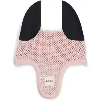 BOSS Bonnet pour cheval en crochet avec patch logoté