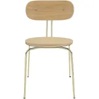 UMAGE Curious Chaise Salle à Manger Oak | Brass | Summer Shine