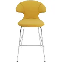 UMAGE Time Flies Tabouret de Bar Chrome | Curry Sun