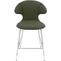 UMAGE Time Flies Tabouret de Comptoir Chrome | Racing Green