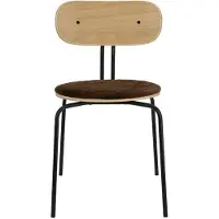 UMAGE Curious Chaise Salle à Manger Oak | Black | Teddy Brown