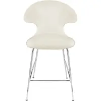 UMAGE Time Flies Tabouret de Comptoir Chrome | Teddy White