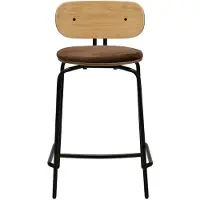 UMAGE Curious Tabouret de Comptoir Black | Teddy Brown