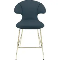 UMAGE Time Flies Tabouret de Comptoir Brass | Jet Air Blue