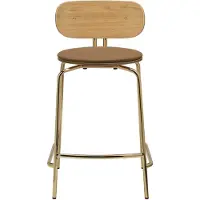 UMAGE Curious Tabouret de Comptoir Brass | Sugar Brown
