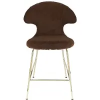 UMAGE Time Flies Tabouret de Comptoir Brass | Teddy Brown