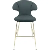 UMAGE Time Flies Tabouret de Bar Brass | Quantum Blue