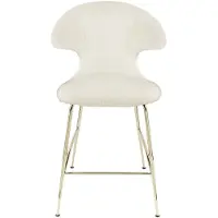 UMAGE Time Flies Tabouret de Comptoir Brass | Teddy White