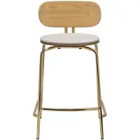 UMAGE Curious Tabouret de Comptoir Brass | White Sands