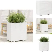 vidaXL Jardinière blanc 70x40x72 cm bois de pin massif