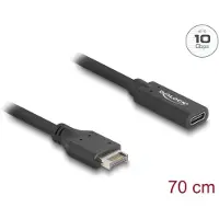 HQ Products Delock USB 10 Gbps Câble Type-E Key A 20 broches mâle vers USB Type-
