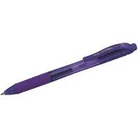 Pentel EnerGel X, stylo rétractable clipsable, violet, violet, plastique, 0,7 mm, ambidextre (12x)