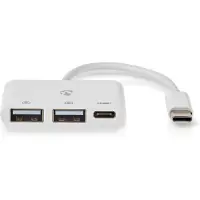 Nedis Concentrateur USB C avec 2 ports USB A et 1 port USB C