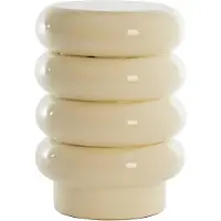 Light & Living Table d'appoint Mirogi - Crème - Ø30cm - Moderne