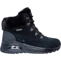 SKECHERS Femme Bottes à lacets/ Bottes d'hiver MOONLIGHT RIDGE Noir Textile Taille : 40