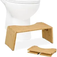 Relaxdays Toilettenhocker (48.50 x 20 x 19 cm)