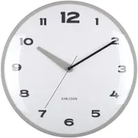Karlsson - Horloge murale Brisk Dome - Gris foncé - Ø40cm