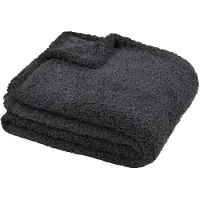 Dymo Couverture polaire Montréal – 180 x 220 cm – Anthracite (220 x 180 cm)