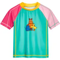 Playshoes Protection UV 'Die Maus Freunde' jaune / vert fluo / orange / rose