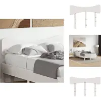 vidaXL Tête de lit blanc 120 cm pin massif