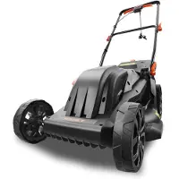FUXTEC Tondeuse à gazon électrique FX-RME43 - Largeur de travail 43cm | 12Kg | 1,2kW | Réglage de la hauteur de coupe de 25 à 75mm