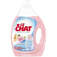 Le Chat Sensitive Lessive liquide Douceur de Rose 42 lavages 1,9L