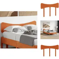 vidaXL Tête de lit brun cireux 120 cm pin massif