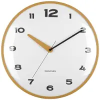 Karlsson - Horloge murale Brisk Dome - couleur ocre - Ø40cm