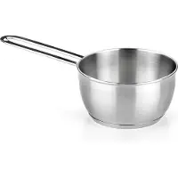 BRA Ancora | Casserole de 16 cm, acier inoxydable 18/10, sans revêtement antiadhésif, compatible avec l'induction, convient à tous les types de cuisinières, y compris l'induction