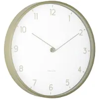 Karlsson - Horloge murale Sencillez - Thé vert - Ø30cm