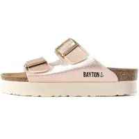 Bayton Mule 'Japet' or rose / rose / noir