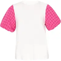 Usha Chemisier rose / blanc