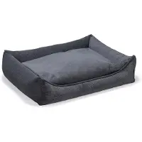 Beeztees Panier Orthopédique pour Chiens Veo - Gris foncé - 100 x 80 cm